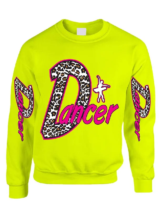 Dancer White Leopard women's sweatshirt