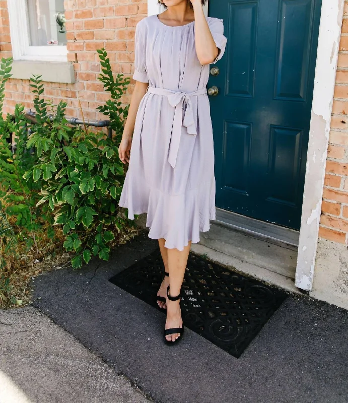 Dream Midi Dress In Lavender