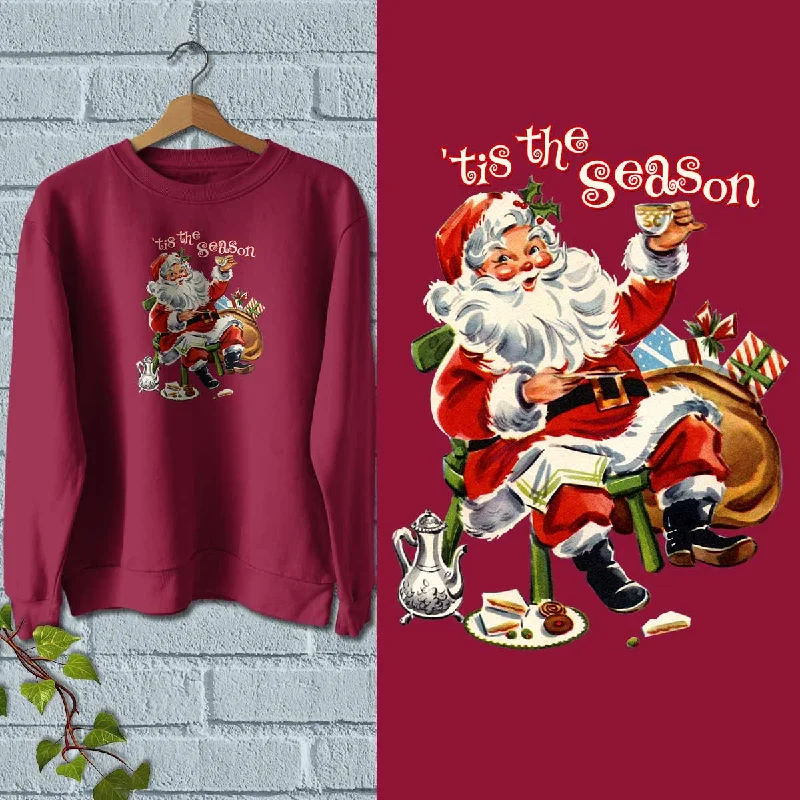 Santa Tis The Season Sweatshirt Adult Unisex S-XXL