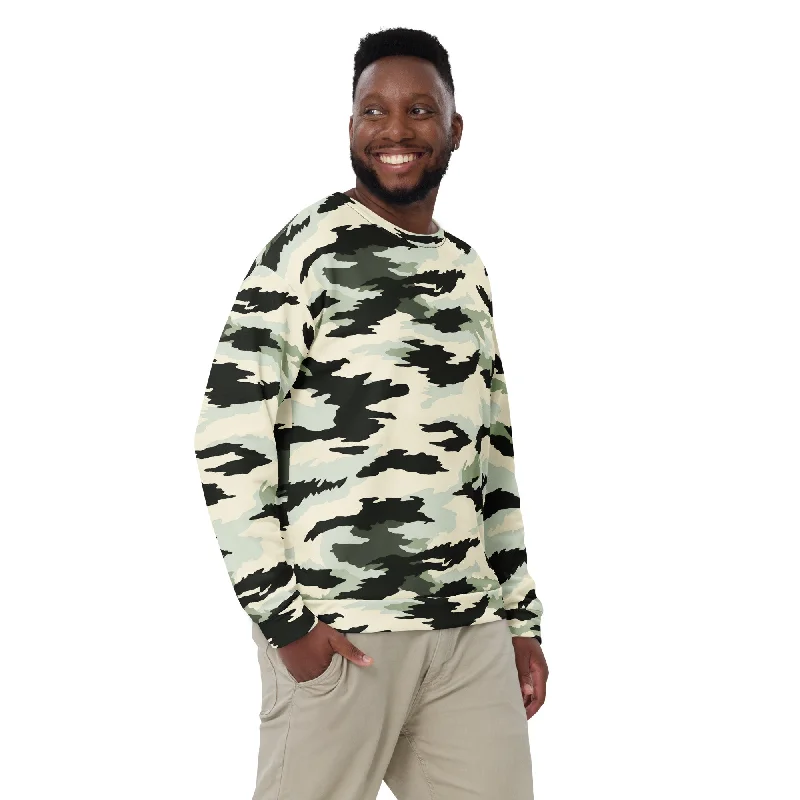 American Boreal Tiger Stripe Camouflage Crewneck Sweatshirt