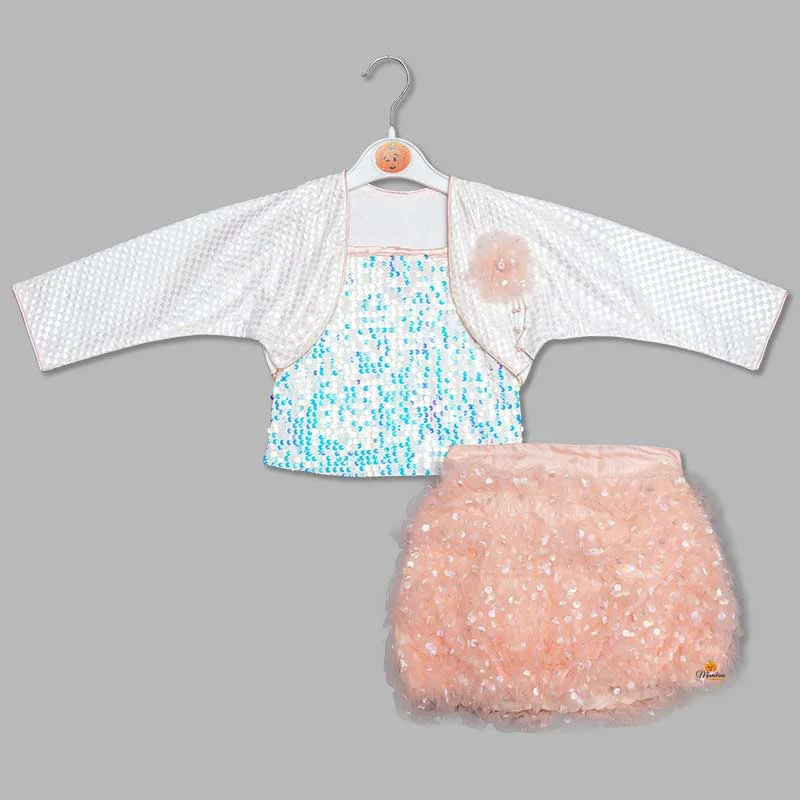 Western Dress For Girls And Kids With An Elegant Sequins