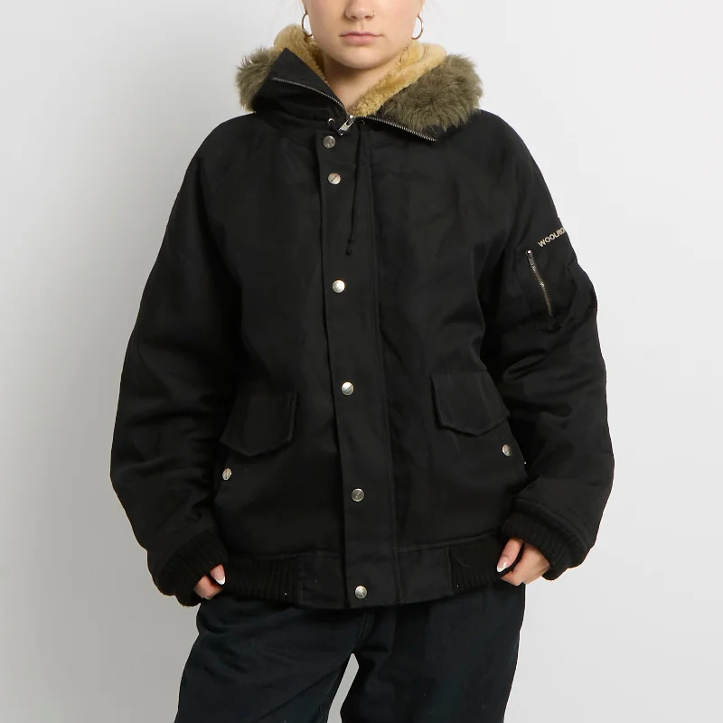 Woolrich Fur Hood Popper Detail - UK 16