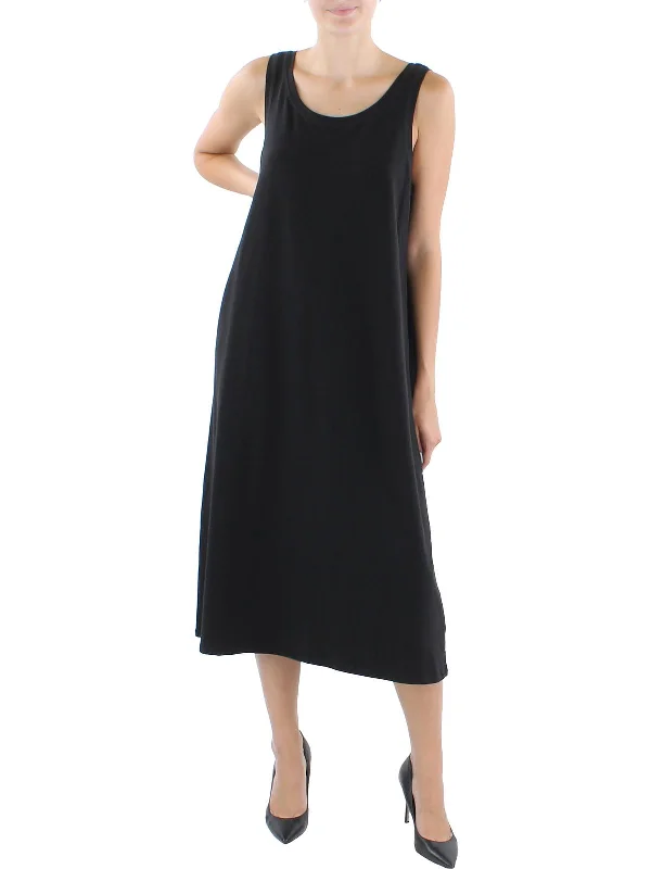 Womens Jersey Tea-Length T-Shirt Dress