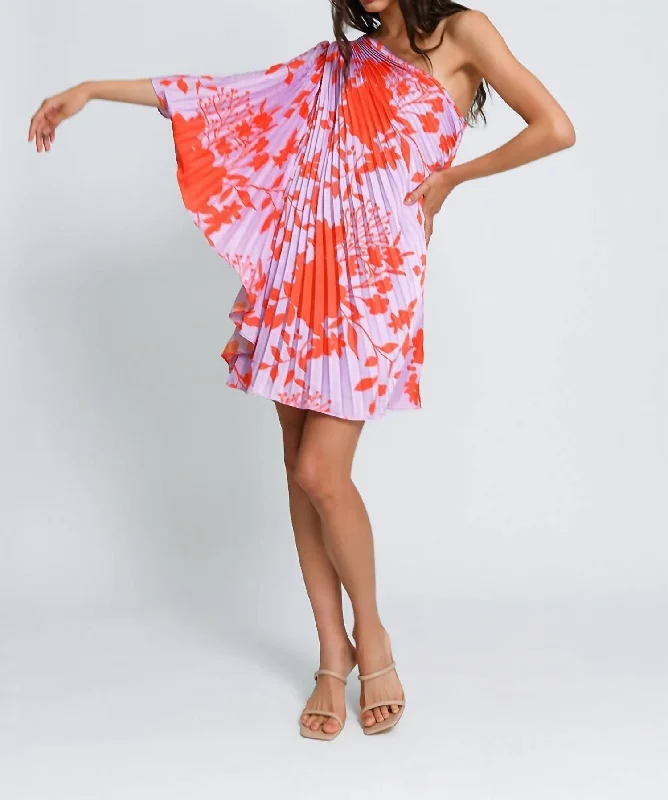 Kai Dress In Orange Floral