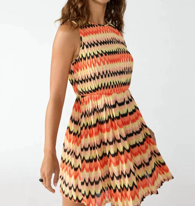 Harmoni Dress In Citrus Stripe