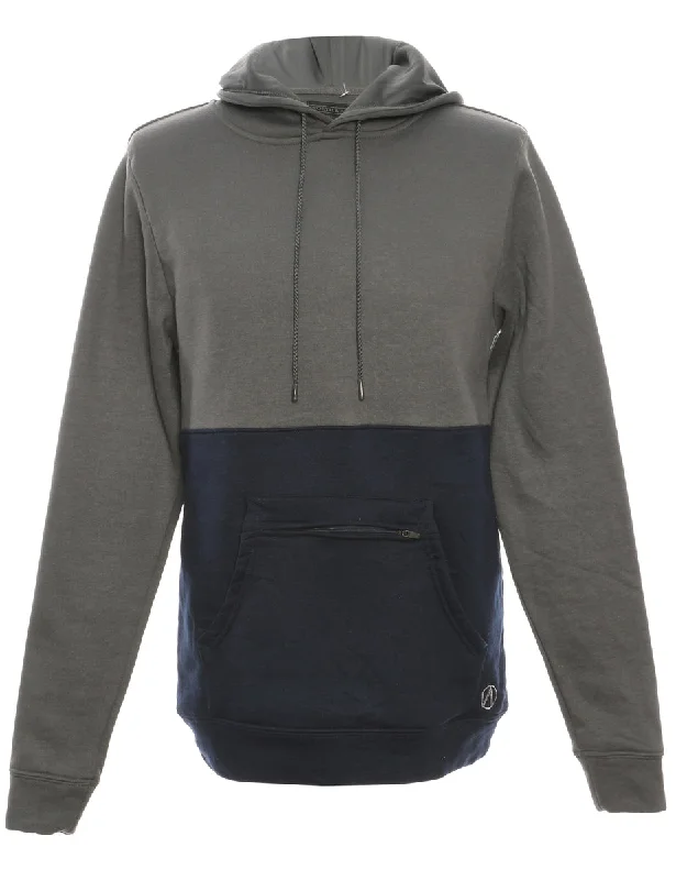 Plain Navy & Grey Sweatshirt - S