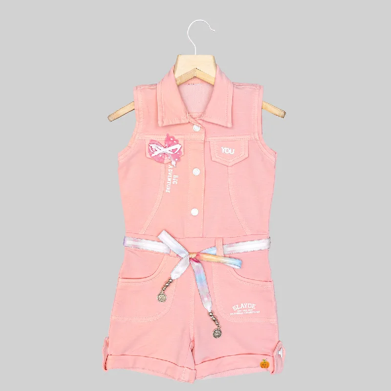 Collar Jump Suit for Girls