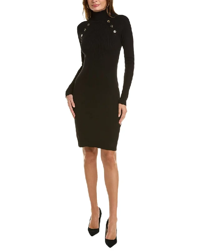 Ellen Tracy Rib Sweaterdress