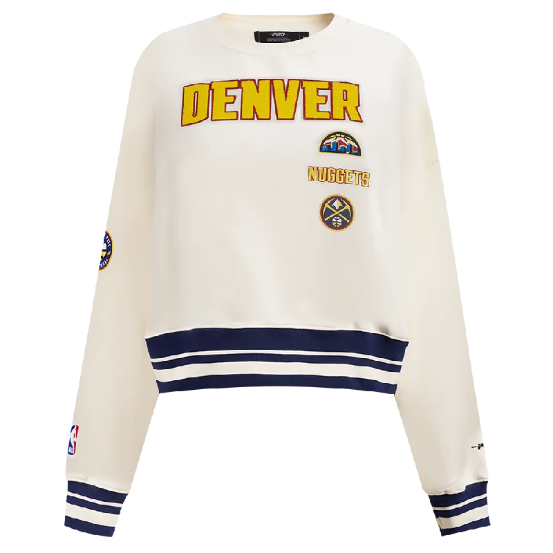 SUDADERA DE CUELLO REDONDO NBA DENVER NUGGETS RETRO CLASSICS PARA MUJER