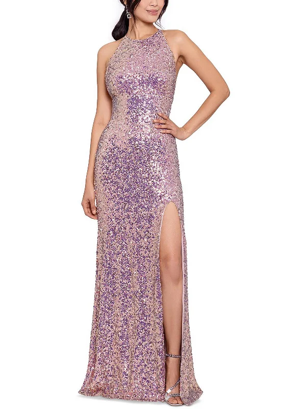 Womens Halter Long Evening Dress