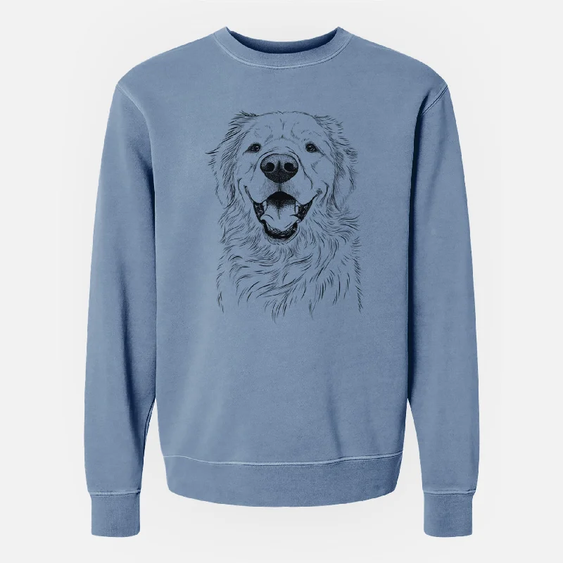 Bare Roger the Golden Retriever - Unisex Pigment Dyed Crew Sweatshirt