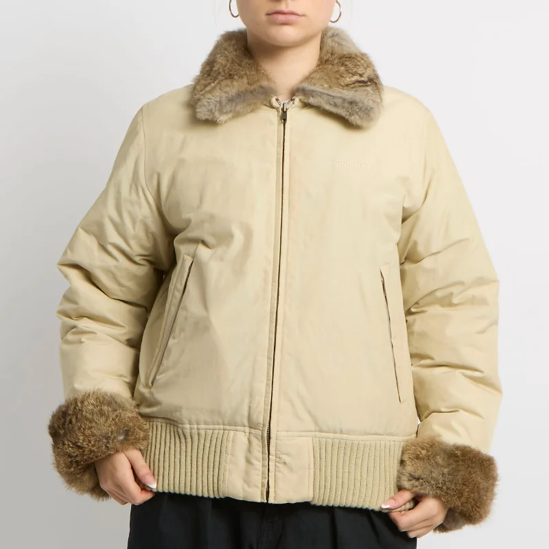 Woolrich Fur Trim Padded Jacket - UK 14