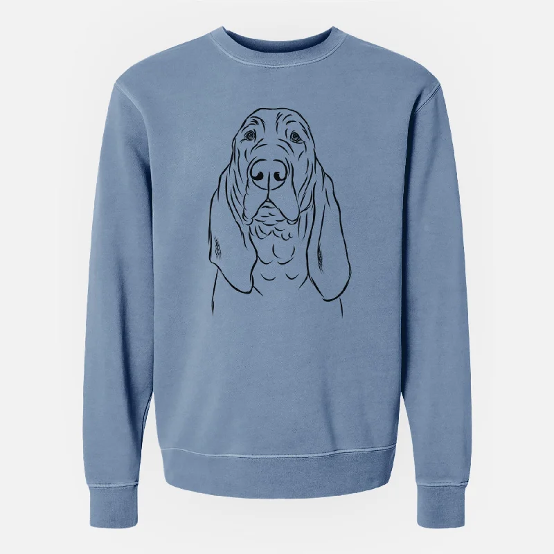 Bare Baron the Bloodhound - Unisex Pigment Dyed Crew Sweatshirt