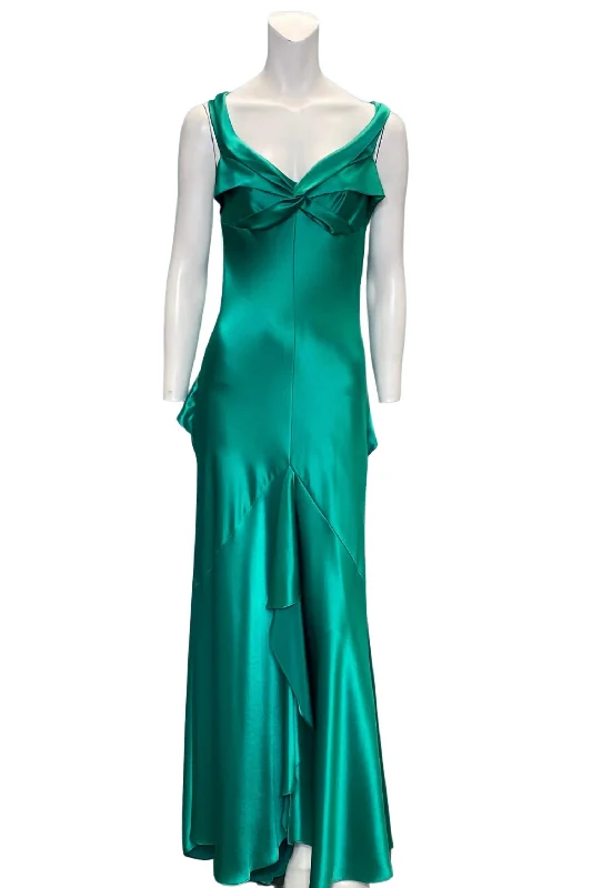 Emerald Green Evening Gown