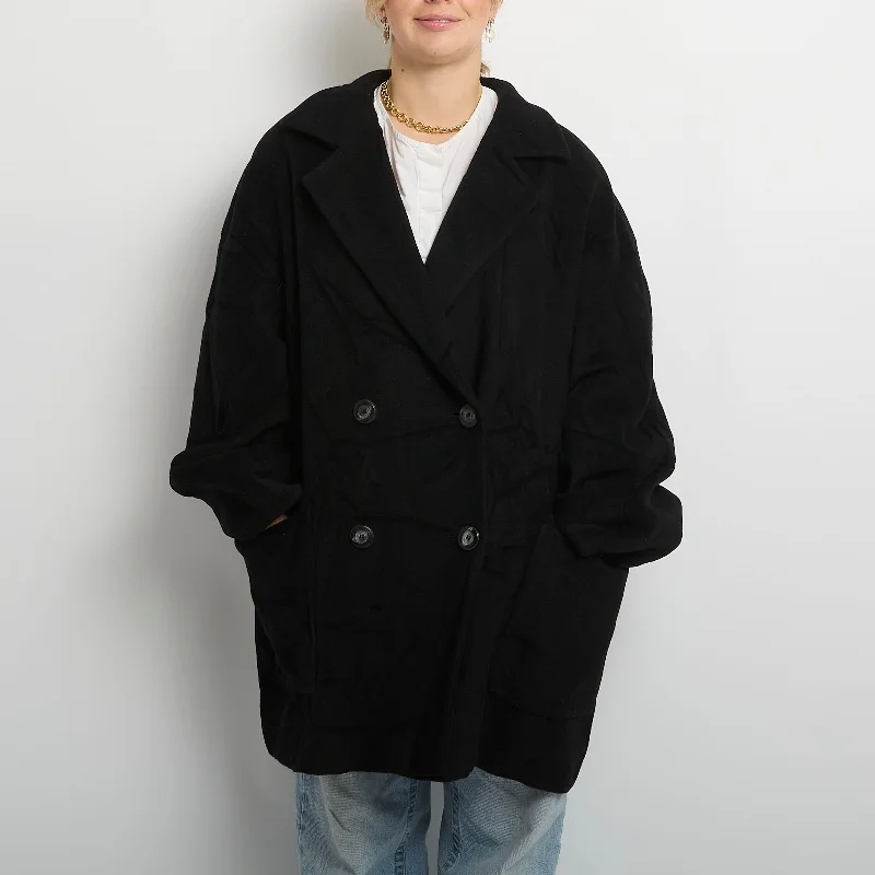 Italian Wool Mix Double Breasted Coat - UK 14