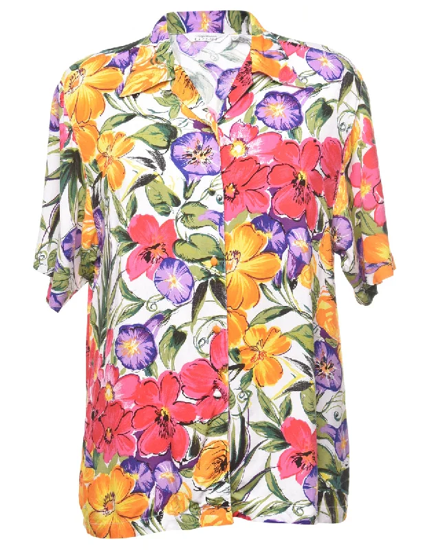 Floral Hawaiian Shirt - S