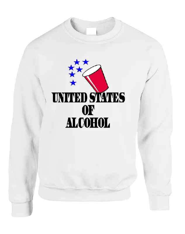 Adult Sweatshirt United States Of Alcohol 4th Of July Top