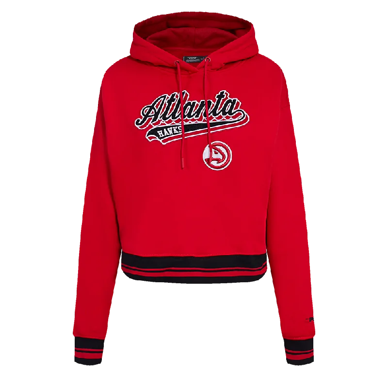 SUDADERA CON GORRO NBA ATLANTA HAWKS SCRIPT TAIL PARA MUJER