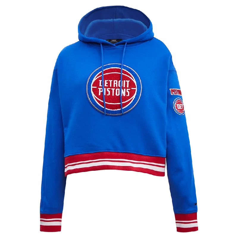 SUDADERA CON GORRO NBA DETROIT PISTONS RETRO CLASSICS PARA MUJER