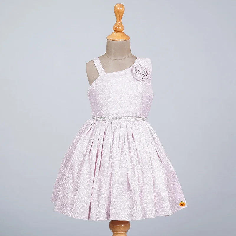 Onion Floral Applique Girls Frock