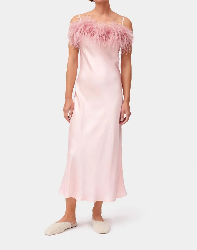 Boheme Slip Dress In Dust Pink