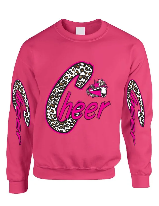 Cheer White Leopard women's sweatshirt