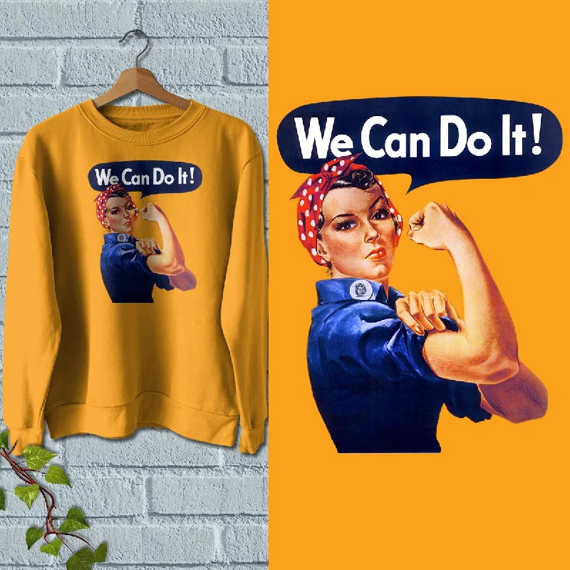 We Can Do It Rosie The Riveter Sweatshirt Adult Unisex S-XXL