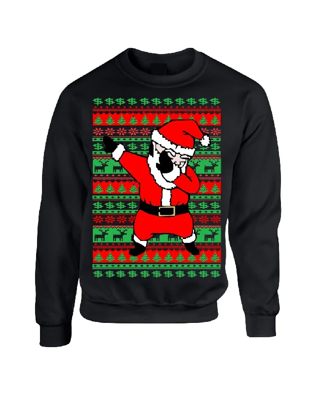 Dabbing santa ugly christmas sweater women sweatshirt