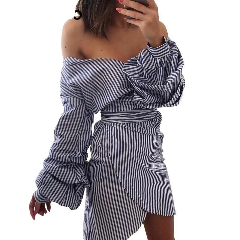 Off Shoulder Summer Wrap Dress