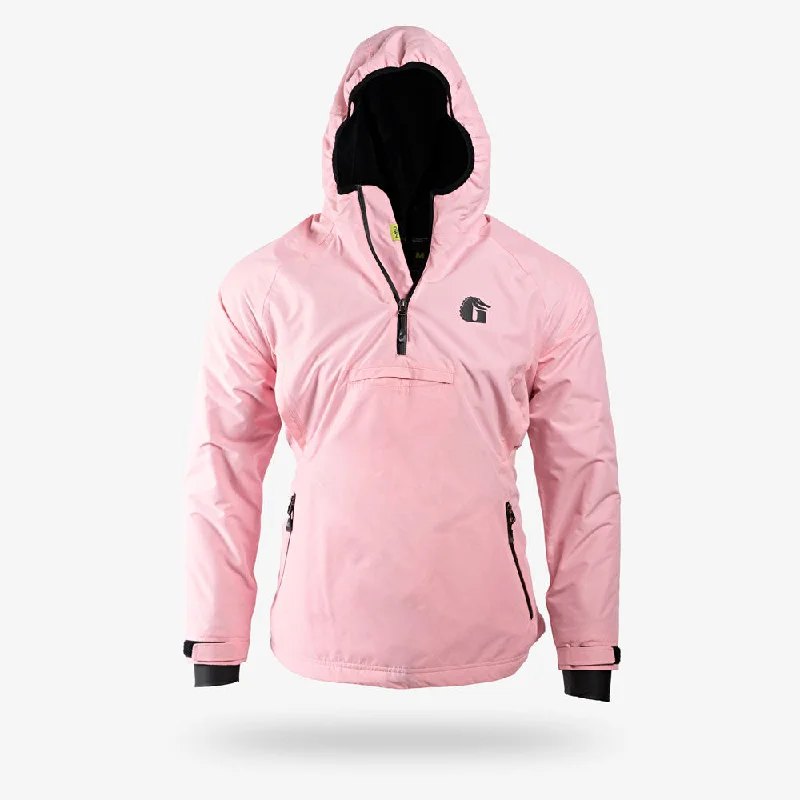 Waterproof 1/2 Zip Bog Hoodie | Womens - Light Pink