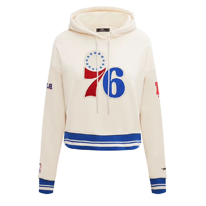 SUDADERA CON GORRO NBA PHILADELPHIA 76ERS RETRO CLASSICS PARA MUJER