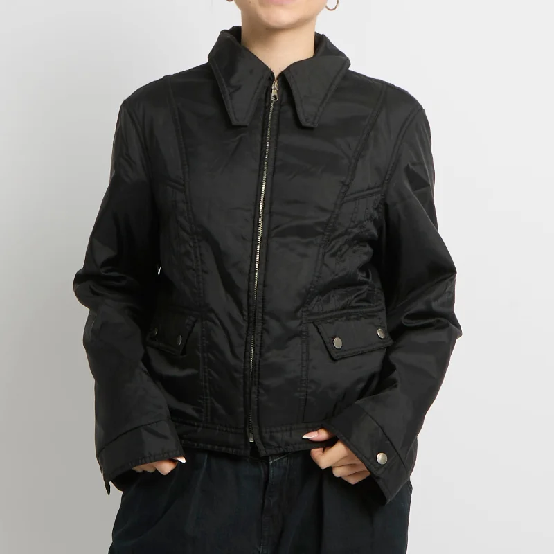 Lightweight Diamante Detail Fitted Jacket - UK 10