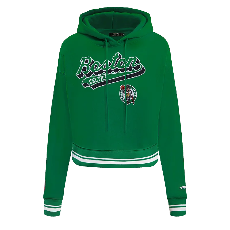 SUDADERA CON GORRO NBA BOSTON CELTICS SCRIPT TAIL PARA MUJER