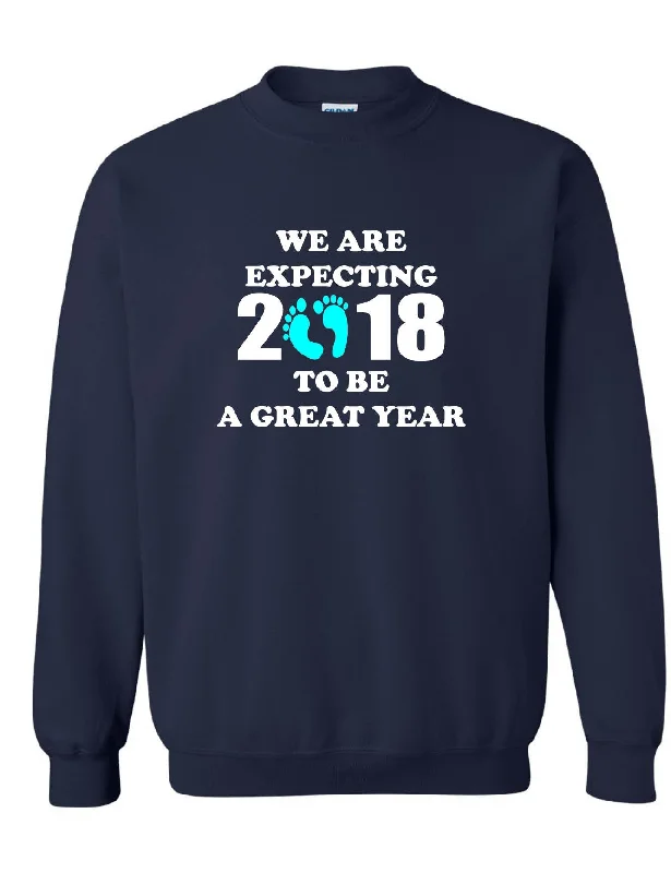 Adult Sweatshirt We Are Expecting Boy Pregnancy Reveal 2018 To Be