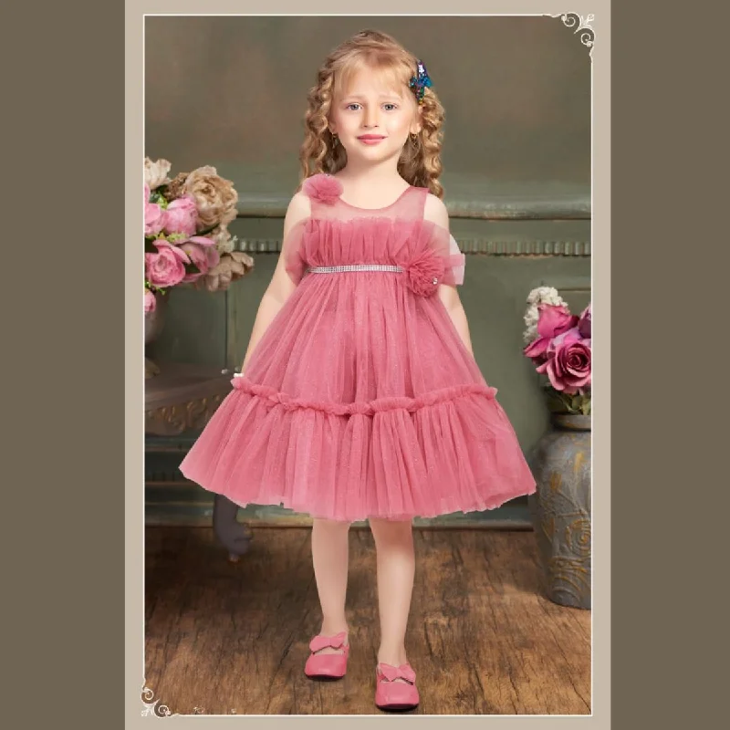 Sparkling Frill Frock for Girls