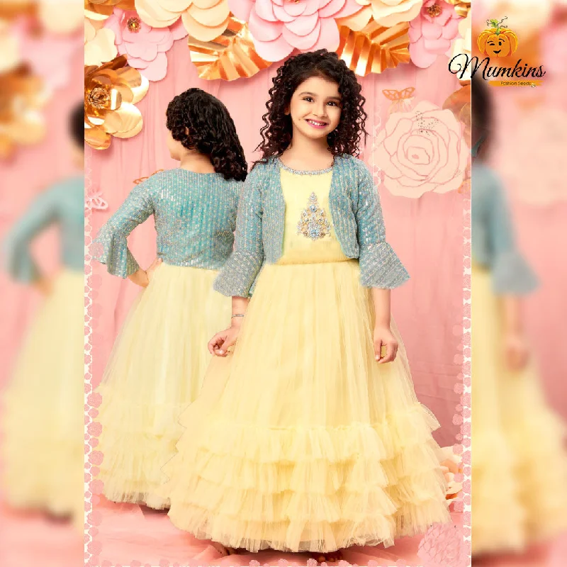 Lemon Girls Lehenga Choli