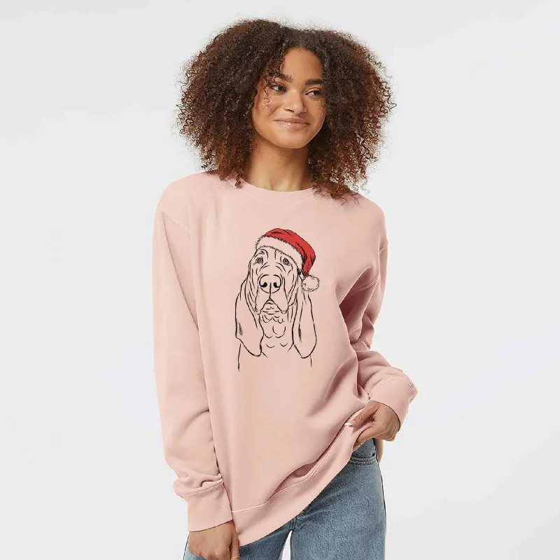 Santa Baron the Bloodhound - Unisex Pigment Dyed Crew Sweatshirt